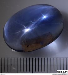 Foto von Korund (Sternsaphir) (NHMW-MIN-Aa1224)